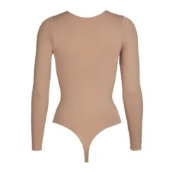 ESSENTIAL CREW NECK LONG SLEEVE BODYSUIT | SIENNA -Deals Easy Allure Wardrobe Store HS BST 0012 TGE BK FL NEW 1