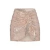 SEQUIN SARONG MINI SKIRT | CLAY