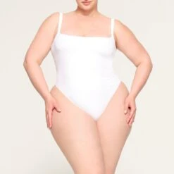 TERRY LOUNGE SEAMLESS BODYSUIT | SNOW -Deals Easy Allure Wardrobe Store SKIMS BODYSUIT BD THG 3629 LD SNO 0024 FR
