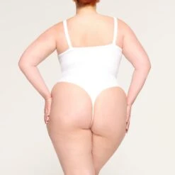 TERRY LOUNGE SEAMLESS BODYSUIT | SNOW -Deals Easy Allure Wardrobe Store SKIMS BODYSUIT BD THG 3629 LD SNO 0038 BK