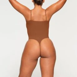 FITS EVERYBODY CAMI BODYSUIT | BRONZE -Deals Easy Allure Wardrobe Store SKIMS BODYSUIT BS BST 0066 KA BRZ 0016 BK