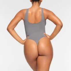 SOFT SMOOTHING THONG BODYSUIT | PACIFIC -Deals Easy Allure Wardrobe Store SKIMS BODYSUIT BS BST 0181 NA PAC 0014 BK
