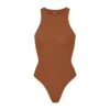 FITS EVERYBODY HIGH NECK BODYSUIT | BRONZE