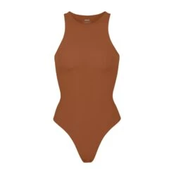 FITS EVERYBODY HIGH NECK BODYSUIT | BRONZE