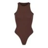 FITS EVERYBODY HIGH NECK BODYSUIT | COCOA