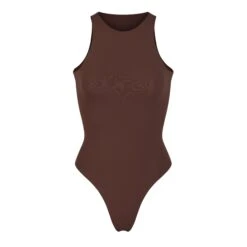 FITS EVERYBODY HIGH NECK BODYSUIT | COCOA