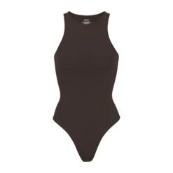 FITS EVERYBODY HIGH NECK BODYSUIT | ESPRESSO