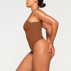 FITS EVERYBODY HIGH NECK BODYSUIT | BRONZE -Deals Easy Allure Wardrobe Store SKIMS BODYSUIT BS BST 0232 KA BRZ 0009 SD