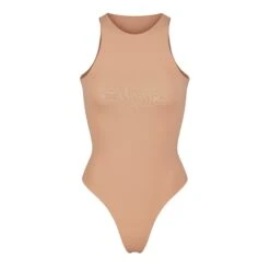 FITS EVERYBODY HIGH NECK BODYSUIT | OCHRE