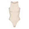 FITS EVERYBODY HIGH NECK BODYSUIT | SAND