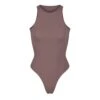 FITS EVERYBODY HIGH NECK BODYSUIT | UMBER
