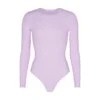 FITS EVERYBODY LONG SLEEVE CREW NECK BODYSUIT | SUGAR PLUM