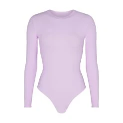 FITS EVERYBODY LONG SLEEVE CREW NECK BODYSUIT | SUGAR PLUM