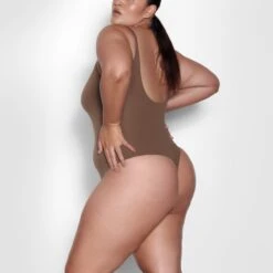 FITS EVERYBODY SQUARE NECK BODYSUIT | OXIDE -Deals Easy Allure Wardrobe Store SKIMS BODYSUIT BS SCN 0294 AQ OXD SD