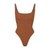 FITS EVERYBODY SQUARE NECK BODYSUIT | BRONZE