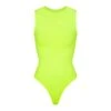 ESSENTIAL CREW NECK SLEEVELESS BODYSUIT | HIGHLIGHTER