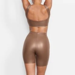 FAUX LEATHER BIKER SHORT | JASPER -Deals Easy Allure Wardrobe Store SKIMS LOUNGEWEAR AP BKE 1030 LA JSP BK