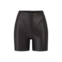 FAUX LEATHER BIKER SHORT | SOOT
