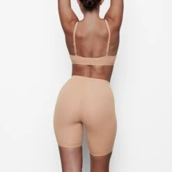 FITS EVERYBODY BIKE SHORT | OCHRE -Deals Easy Allure Wardrobe Store SKIMS LOUNGEWEAR AP BKS 1327 IB OCH BK