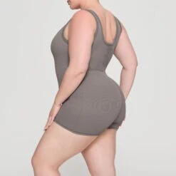 COTTON RIB ONESIE | SMOKE -Deals Easy Allure Wardrobe Store SKIMS LOUNGEWEAR AP BSS 1490 HC SMK 0010 SD cbe0da25 2454 4e46 bdab 9b7a88829774