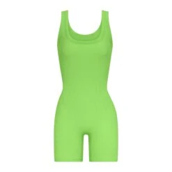 COTTON RIB ONESIE | NEON GREEN