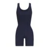 COTTON RIB ONESIE | NAVY
