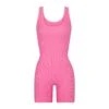 COTTON RIB ONESIE | SUGAR PINK