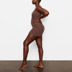 COZY KNIT SHORT | GARNET -Deals Easy Allure Wardrobe Store SKIMS LOUNGEWEAR AP BTM 0141 JE GAR SD