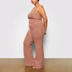 COZY KNIT PANT | ROSE CLAY -Deals Easy Allure Wardrobe Store SKIMS LOUNGEWEAR AP BTM 0142 CK RSE SD