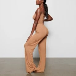 SLEEP PANT | CAMEL -Deals Easy Allure Wardrobe Store SKIMS LOUNGEWEAR AP BTM 0215 CA CAM SD