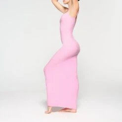 SOFT LOUNGE LONG SLIP DRESS | COTTON CANDY 7 SOFT LOUNGE LONG SLIP DRESS | COTTON CANDY -Deals Easy Allure Wardrobe Store SKIMS LOUNGEWEAR AP DRS 0596 KD CCY 0011 SD