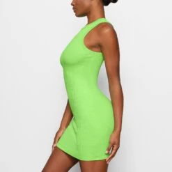 COTTON RIB TANK DRESS | NEON GREEN -Deals Easy Allure Wardrobe Store SKIMS LOUNGEWEAR AP DRS 1398 EA NGE 0007 SD b3f3d20c 83c8 485f bd37 63c3bf64a54e