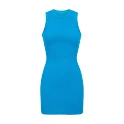 COTTON RIB TANK DRESS | MYKONOS