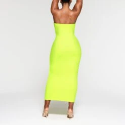 FITS EVERYBODY TUBE DRESS | GREEN HIGHLIGHTER -Deals Easy Allure Wardrobe Store SKIMS LOUNGEWEAR AP DRS 1959 NA GRH 039
