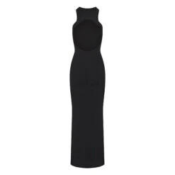 SMOOTH LOUNGE OPEN RACERBACK DRESS | ONYX -Deals Easy Allure Wardrobe Store SKIMS LOUNGEWEAR AP DRS 2040 ONX B