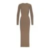 SOFT LOUNGE CREW NECK LONG DRESS | OXIDE