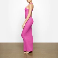 SOFT LOUNGE SHIMMER RACERBACK DRESS | FUCHSIA -Deals Easy Allure Wardrobe Store SKIMS LOUNGEWEAR AP DRS 2119 XA FCF 0012 SD