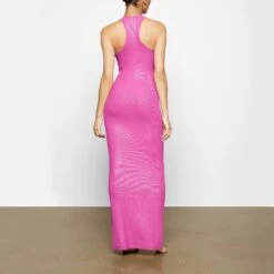 SOFT LOUNGE SHIMMER RACERBACK DRESS | FUCHSIA -Deals Easy Allure Wardrobe Store SKIMS LOUNGEWEAR AP DRS 2119 XA FCF 0020 BK