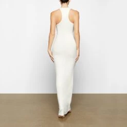 SOFT LOUNGE SHIMMER RACERBACK DRESS | MARBLE -Deals Easy Allure Wardrobe Store SKIMS LOUNGEWEAR AP DRS 2119 XD MBF 0015 BK