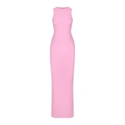 SOFT LOUNGE SLEEVELESS LONG DRESS | COTTON CANDY