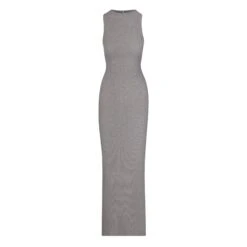 SOFT LOUNGE SLEEVELESS LONG DRESS | HEATHER GREY