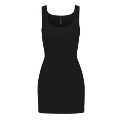 SOFT LOUNGE MINI DRESS | ONYX