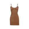 LOGO MESH FOIL CAMI DRESS | CARAMEL
