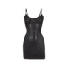 LOGO MESH FOIL CAMI DRESS | ONYX