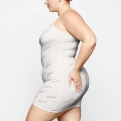 RHINESTONE LOGO POINTELLE MINI SLIP DRESS | MARBLE 7 RHINESTONE LOGO POINTELLE MINI SLIP DRESS | MARBLE -Deals Easy Allure Wardrobe Store SKIMS LOUNGEWEAR AP DRS 2254 XB MBL 0010 SD