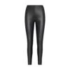 FAUX LEATHER ZIP LEGGING | ONYX