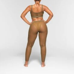 WARP KNIT COVER UP LEGGING | ARMY -Deals Easy Allure Wardrobe Store SKIMS LOUNGEWEAR AP LEG 2065 OA ARM 0016 BK