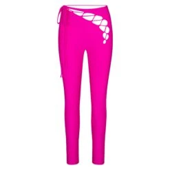 LACE UP LEGGING | FUCHSIA
