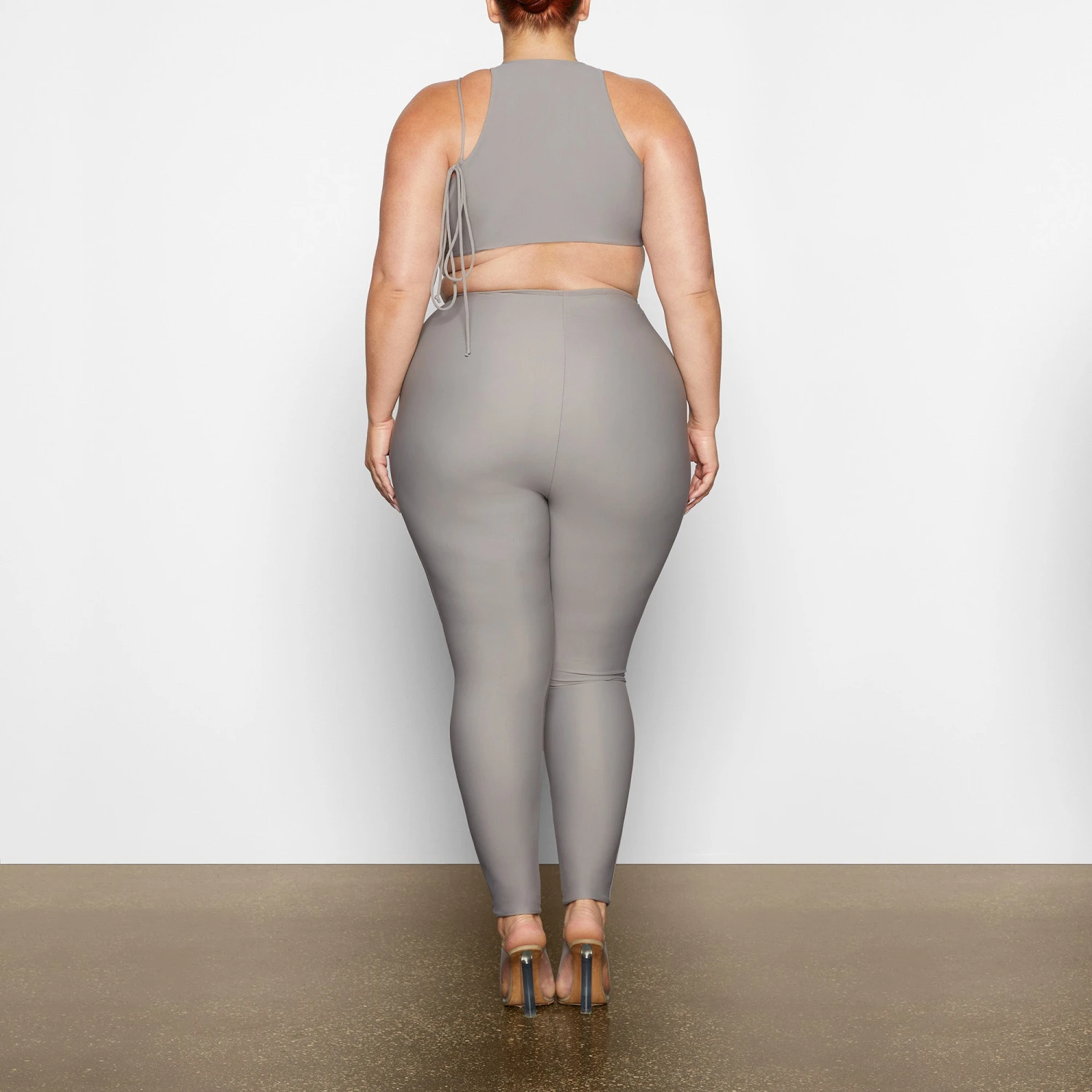 LACE UP LEGGING | CHROME 4 LACE UP LEGGING | CHROME - Image 4