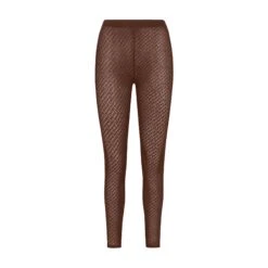 LOGO MESH FOIL LEGGING | COCOA